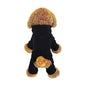[Like New] LifeWheel Dog Hoodie Fleece Sweatshirt Buttons Winter Warm Cotton Black Size M