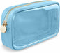 PRRQFJZS Clear Waterproof Makeup Bag Travel Organizer Zipper M Blue