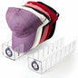 Donkiyana Acrylic Baseball Cap Hat Stand Organizer 14 Caps 2 Pcs Clear