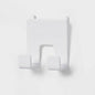 Brightroom Pegboard Double Hooks Adjustable Storage 2 Count Plastic Utility