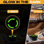 SKERJOVL 5PCS Car Glow in Dark Ashtray with Lid Portable Black