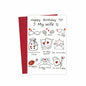 Detuca Birthday Card for Wife Fiancée Girlfriend Romantic Cute DTK-28