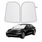 EcoNour Tesla Model 3/Y Windshield Sun Shade Foldable Silver UV Protection