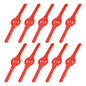 Uxcell 10pcs Plastic Trimmer Blades Replacement for Cordless Grass Cutter