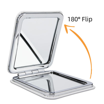 Gtizry To My Daughter PU Leather Compact Makeup Mirror Double-Sided Jz Color