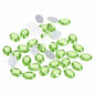 Uxcell 500pcs Oval Flatback Acrylic Rhinestones 18x13mm Light Green