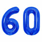SINBEE 40 Inch Navy Blue 60 Number Jumbo Mylar Foil Balloon 2 Pack