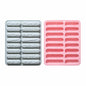 PROVIVID 2 Pack Silicone Mold Chocolate Stick Energy Bars Pink Blue Reusable