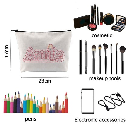 G2TUP You're Never Fully Dressed Without a Smile Makeup Bag Travel Toiletry Bag