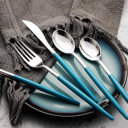WELLIFE 120pcs Rose Gold Plastic Cutlery Set Forks Knives Spoons Party