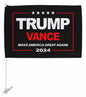 Ornament Collection Trump Vance 2024 Car Flag Window Clip Mount Kit USA