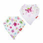 Nuby 2 Pack Bandana Bibs Super Absorbent Dribble Catcher for Girls