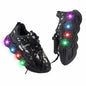VRYUZHOU Children's Shining Party Sneakers Christmas Cartoon Black Size 7
