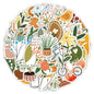 riduk 124Pcs Boho Floral Vinyl Waterproof Stickers for Journaling DIY Decor