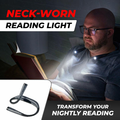 GearLight Rechargeable Hands-Free Book Light Adjustable LED Gray Pack 1