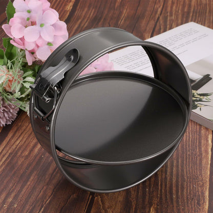 uxcell 4 Inch Nonstick Springform Pan Removable Bottom Leakproof Black 1pcs