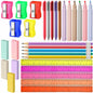 Feifeiya 240 Pcs Operation Christmas School Supplies Bulk Set Pen Ruler