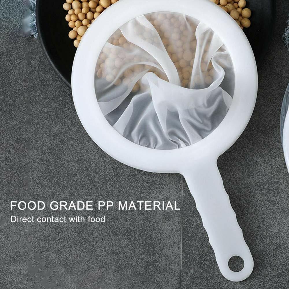 Sasha 3pcs Fine Nylon Mesh Strainer Set 100/200/400 Filter Spoon Sieve