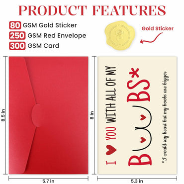 ZapDesk Funny Valentines Day Card for Him Husband Boyfriend Fiance C-Style16
