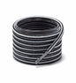 Shoemate Round Boot Shoelaces for Work Boots Hiking Shoes White/Black 60"