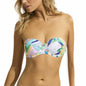 Seafolly Women's Underwire Bustier Bralette Bikini Top Atoll Blue Size Standard