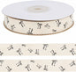 Luhiew Black Cotton Bow Ribbon 3/5 Inch 10 Yards Crafting Gift Wrap