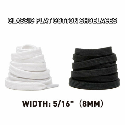 UamGlsob 8mm Cotton Shoelaces for Puma Sneakers White 39"/100cm