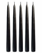 Candle Charisma Black 10 Inch Taper Candles 12 Pack Dripless Smokeless