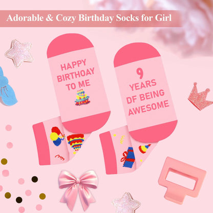 FUVLIFE 7 Year Old Girl Birthday Gifts Glass Decorations Theme 7 Size M 7