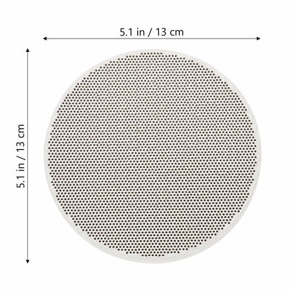 Tofficu Quartz Honeycomb Soldering Board Round 5.11x5.11x0.47in 2pcs As Shown