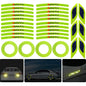 3D Strong Reflective Car Fender Trunk Wheel Tire Rim Stickers Diamond Grade