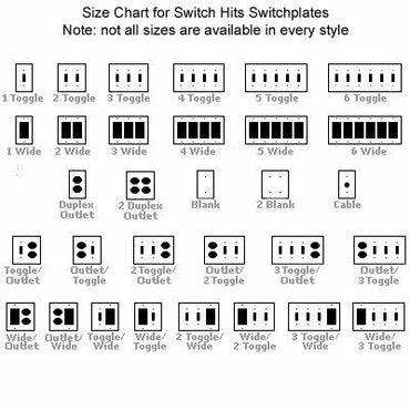 SWITCH HITS Silver Glass Mirror Light Switch Cover Plate 1 Toggle 3.5x5.25