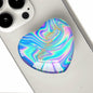 Luhoit Expanding Heart Shape Glass Phone Grip Holder Gold Purple Blue TPU