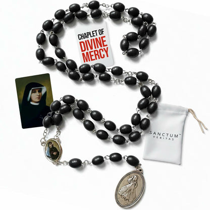 Saint Faustina Kowalska Divine Mercy Chaplet Blue Cord Poland Novena