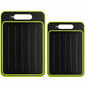 AOWBCGD Cutting Board Double Sided 2 Pcs Large+Small Black Stainless Steel