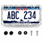 Snake Flowers Stainless Steel License Plate Frame 12.2x6 Inches US CA