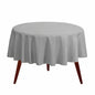 Gee Di Moda Round Tablecloth 90 Inch Charcoal Heavy Duty Wrinkle-Resistant