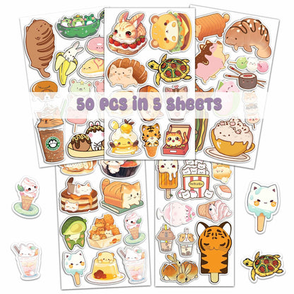 BIGZORO 50 PCS Music Rock Band Stickers Pack Vinyl Waterproof Multi-color