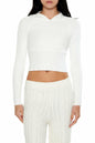 Forever 21 Women's Hooded Raglan Sweater White Size XS