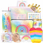 Frerdui Sweet 16 Gifts for Girls Rainbow 11 PCS Stainless Steel Set
