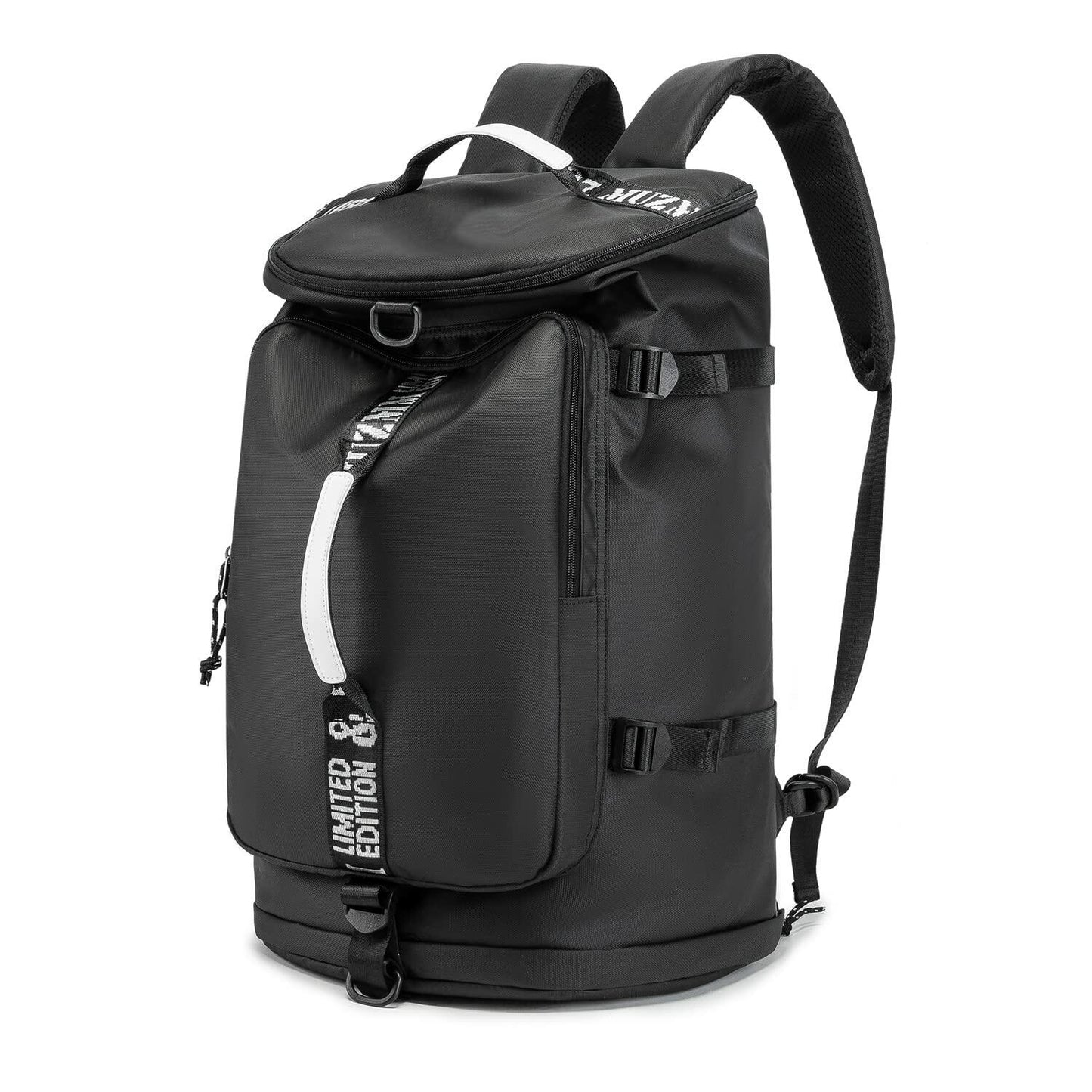 FUNYAGO Gym Duffle Bag Waterproof Laptop Backpack 40L Purple Size Standard
