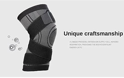 Mumian Knee Sleeve Compression Support Black Single Size XXXL