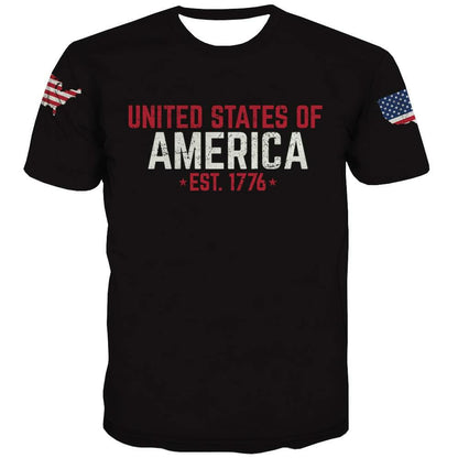 KYKU USA Flag T Shirt Men Patriotic 4th of July American 1776 Size 2XL