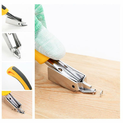 [Like New] QUQITONG Heavy Duty 3-in-1 Staple Gun Power Adjust No-Jam Green 2100 Staples