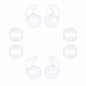 JNSA Ear Tips & Sports Hooks for AirPods Super Thin Charging-Friendly White