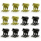 EleOnate Gold Bow Hair Claw Clip Medium Metal Pearls for Women