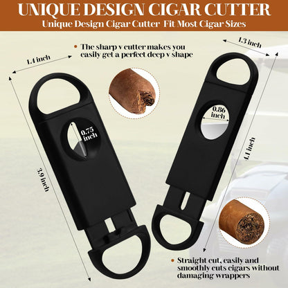 XUYUZDQ Magnetic Golf Cigar Holder Clip 5-in-1 Set Fits 30-50 Rings Grey