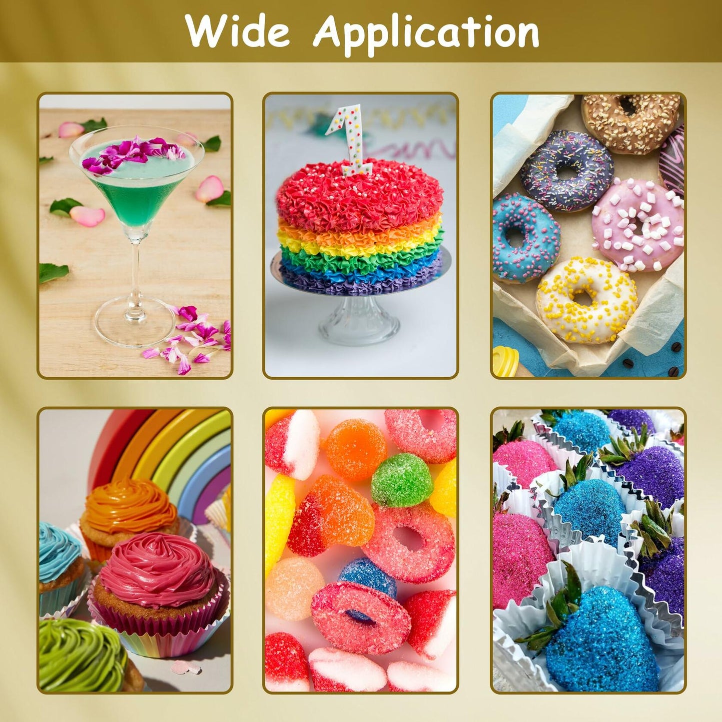 Glitter & Glitz Edible Drink Glitter Luster Dust Gold 5g Cocktails Baking