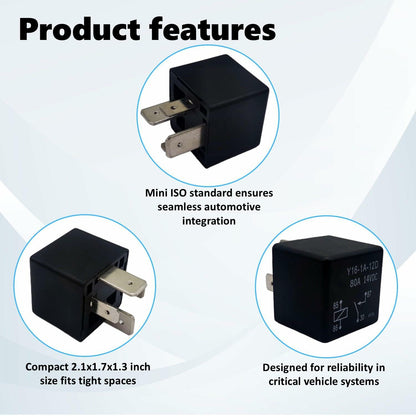 Alikkash Mini ISO Automotive Relay 90987-02025 12V 80A 4 PIN