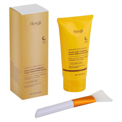 BestBy03/25 HOYGI Kojic Acid Turmeric Collagen Night Wrapping Mask 75ml